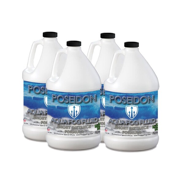 Poseidon Aqua Fog Fluid - Short Distance Formula - 4 Gallon Case